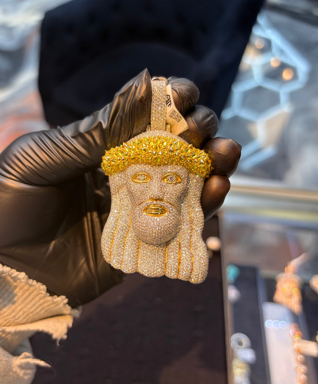 Yellow Jesus Pendant