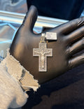 Baguette Cross Jesus pendant ￼