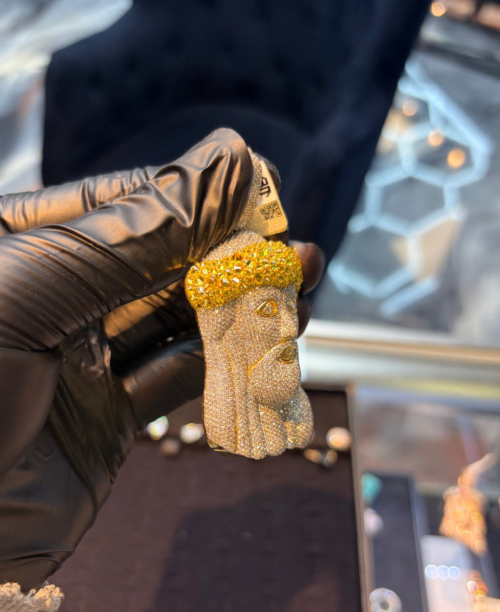 Yellow Jesus Pendant