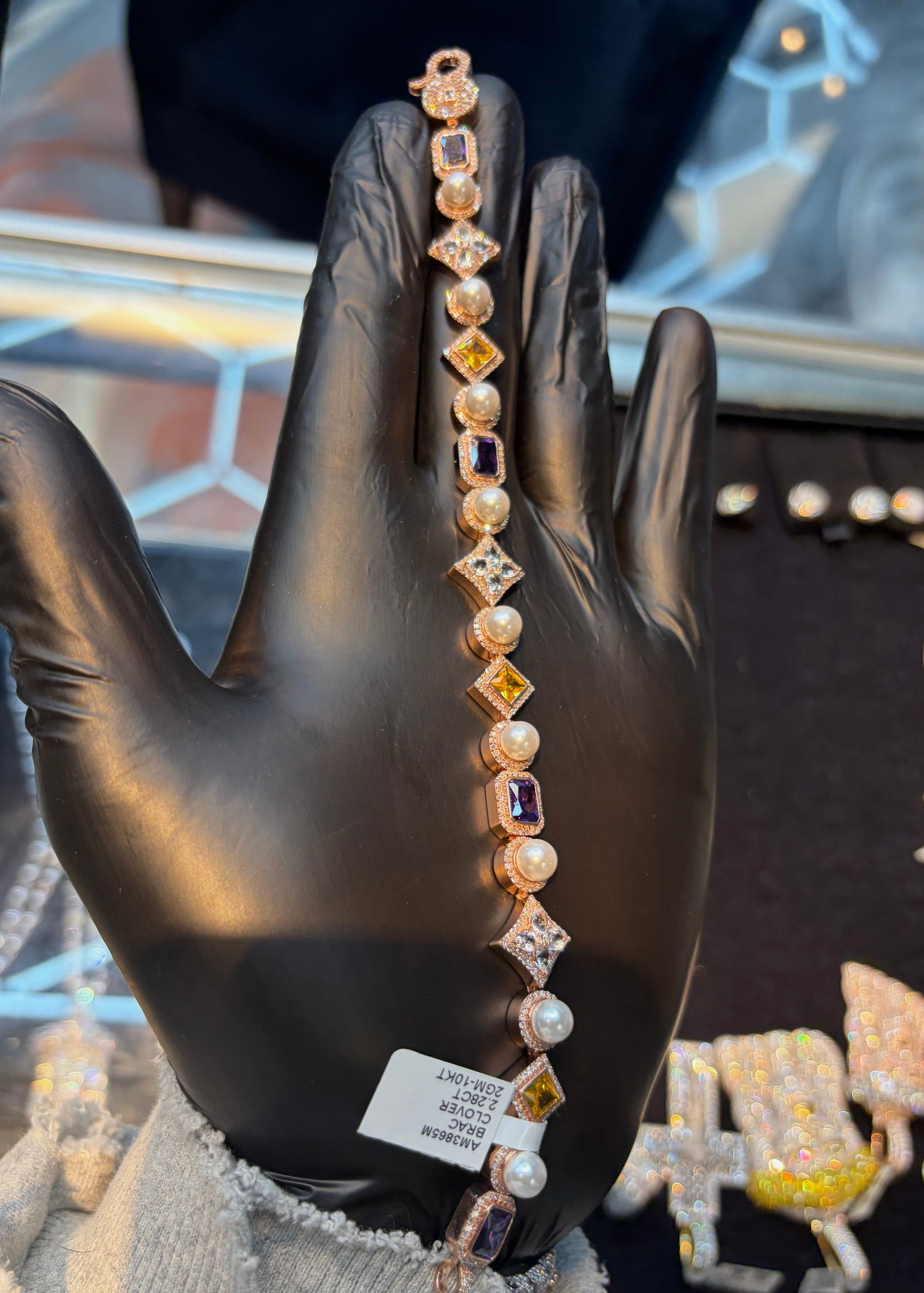 Clover/Pearl Bracelet