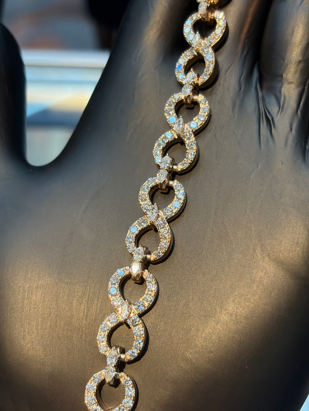 Infinity Link Pear Bracelet