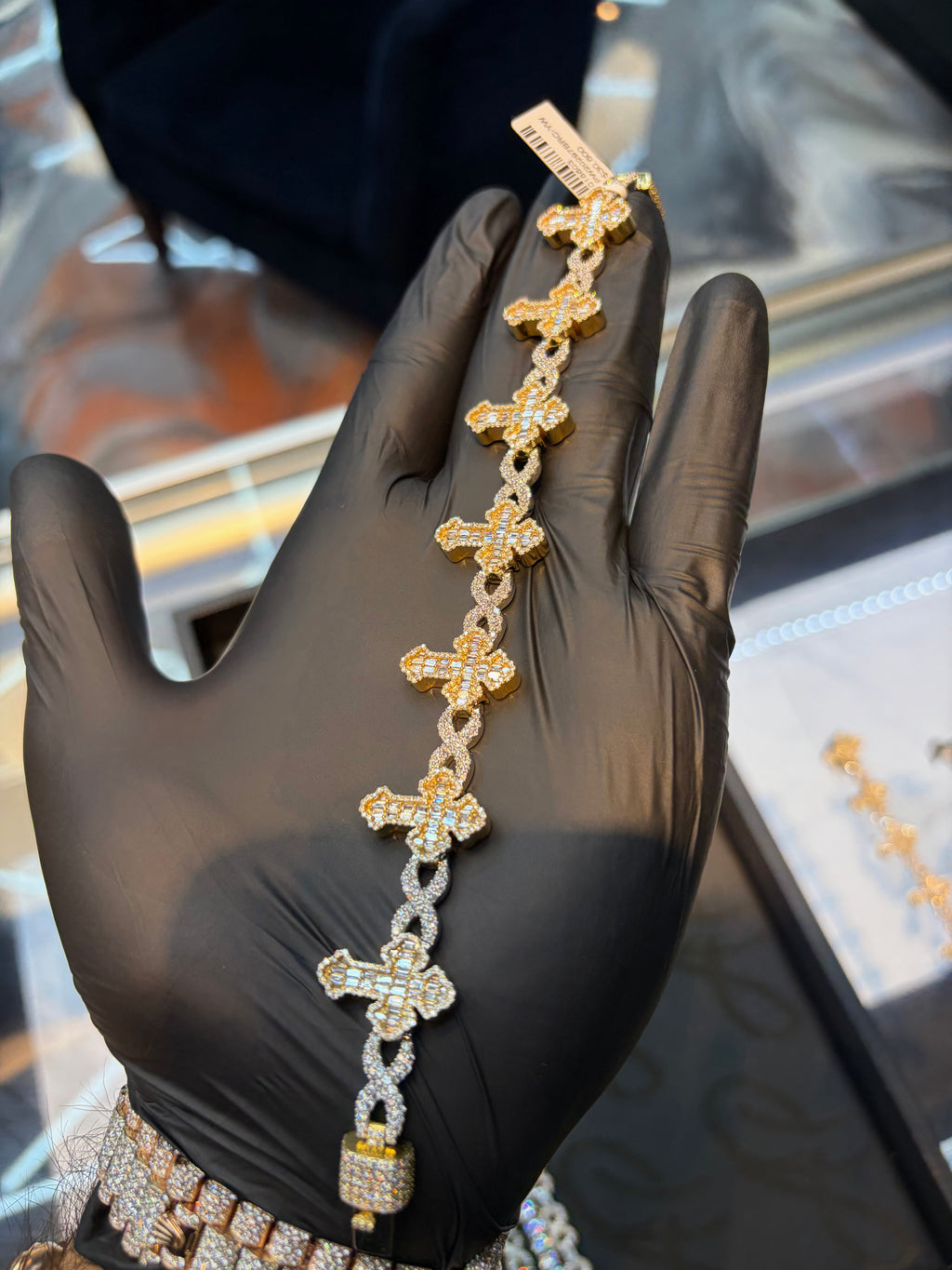 Cross Infinity Link Bracelet
