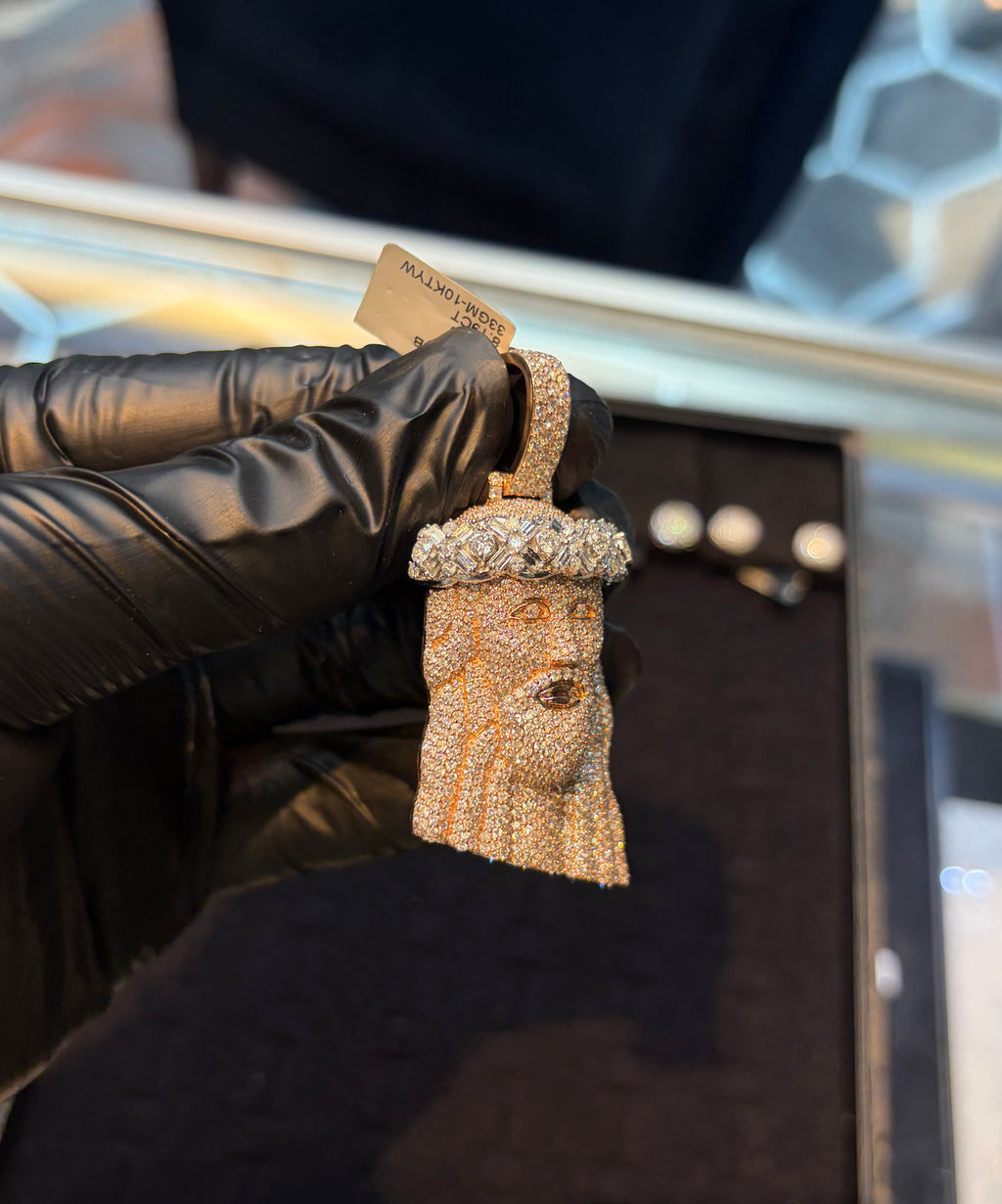 Two Tone Jesus Pendant