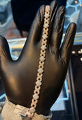 Two Tone Infinity/Square Link Bracelet
