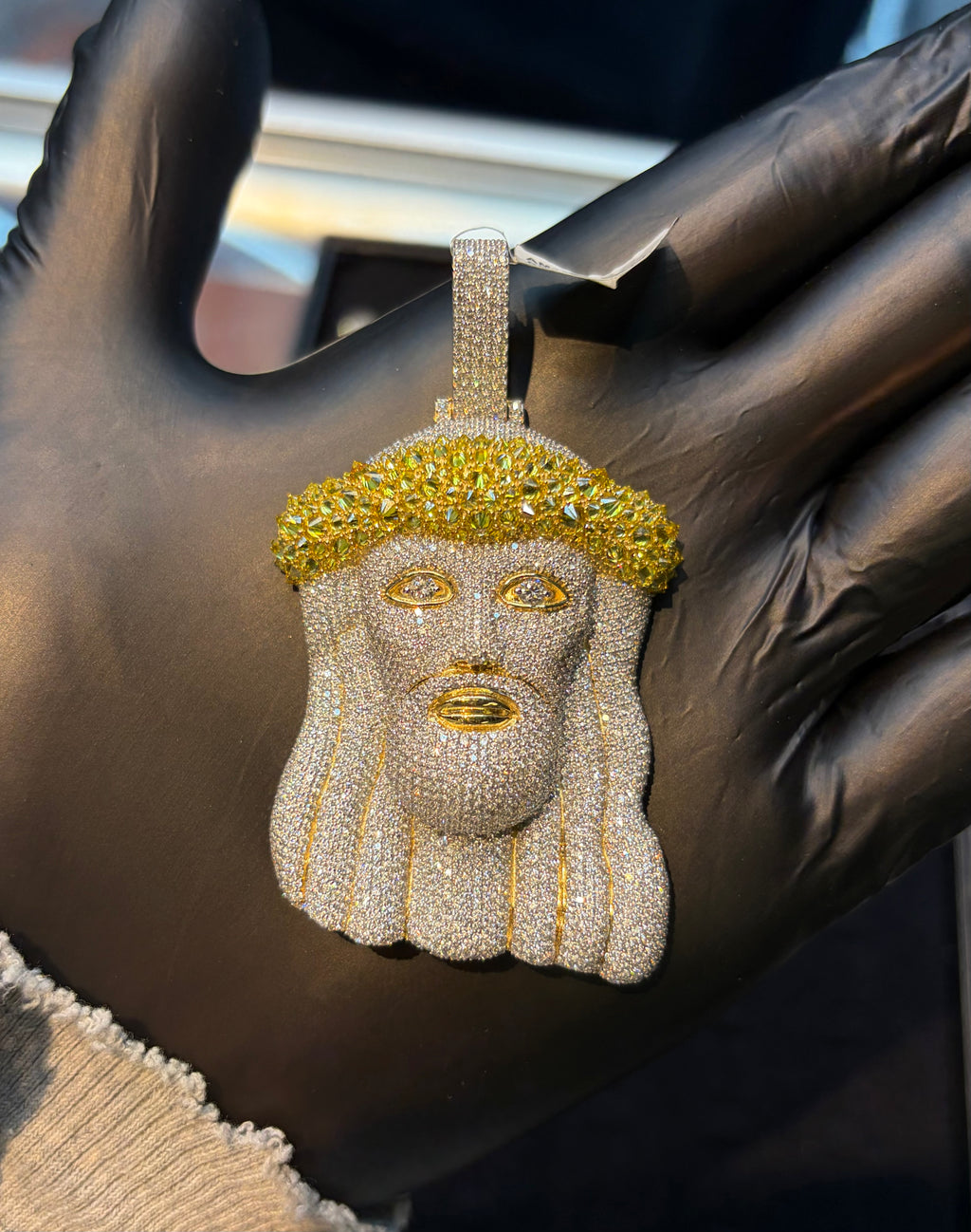 Yellow Jesus Pendant