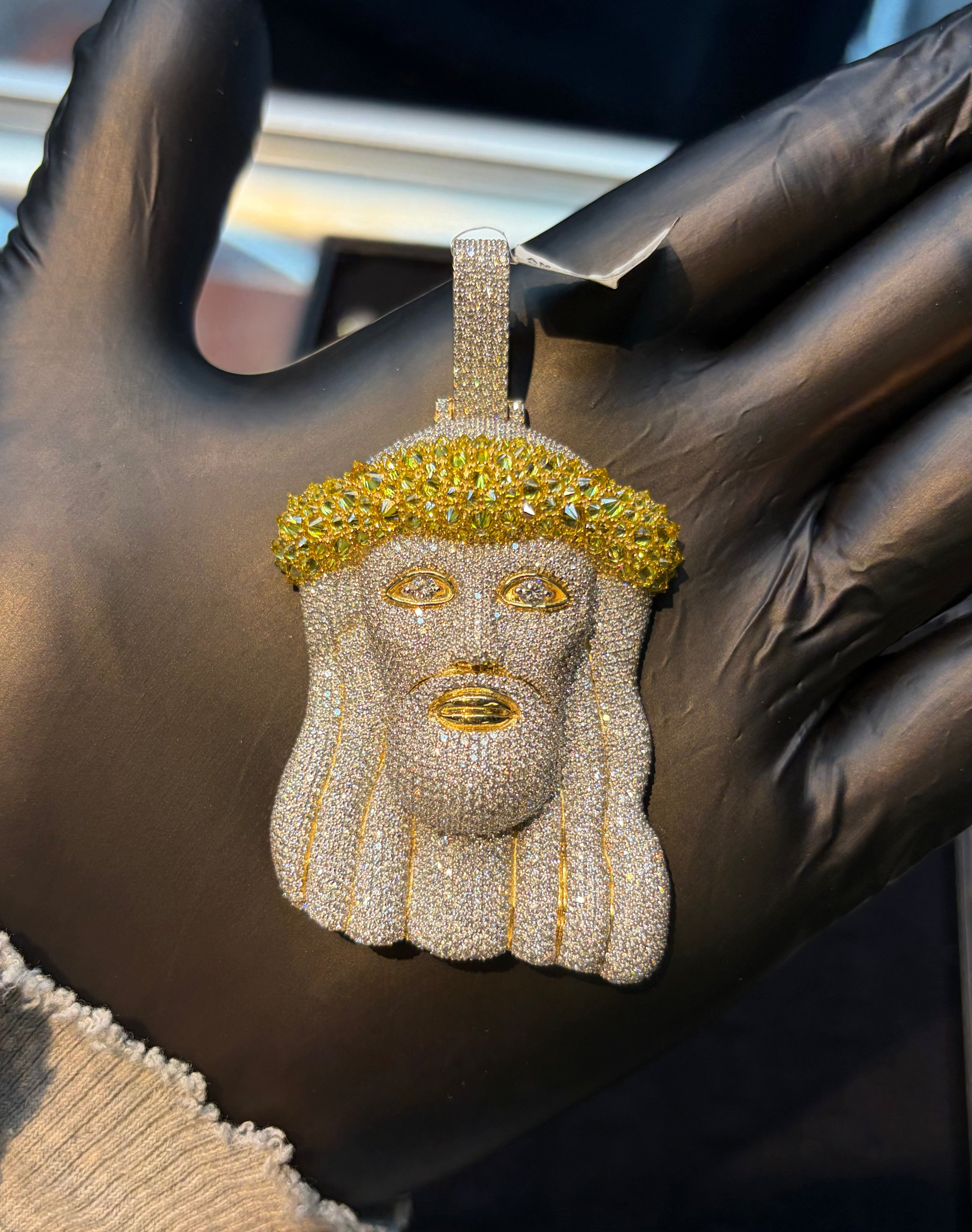 Yellow Jesus Pendant