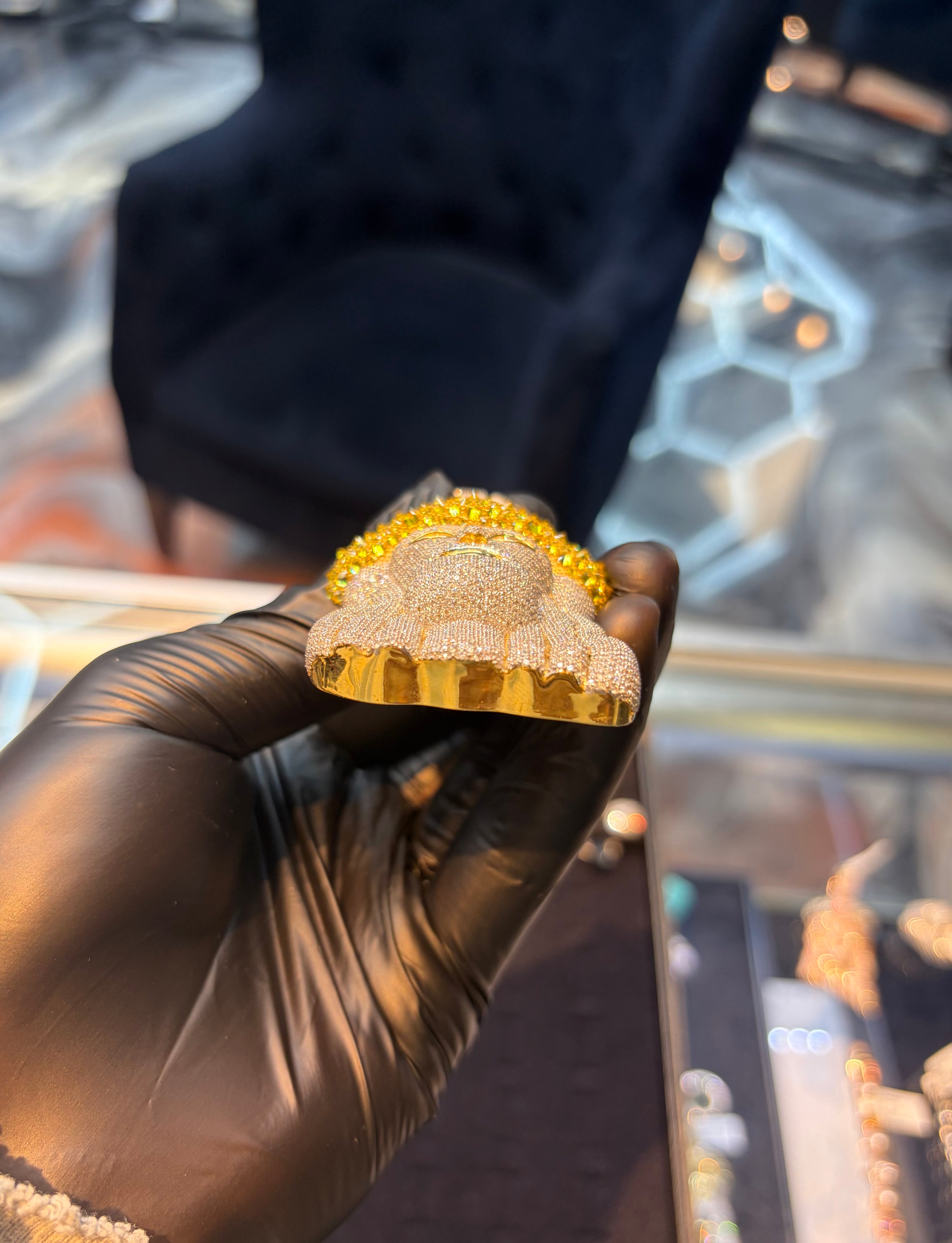 Yellow Jesus Pendant