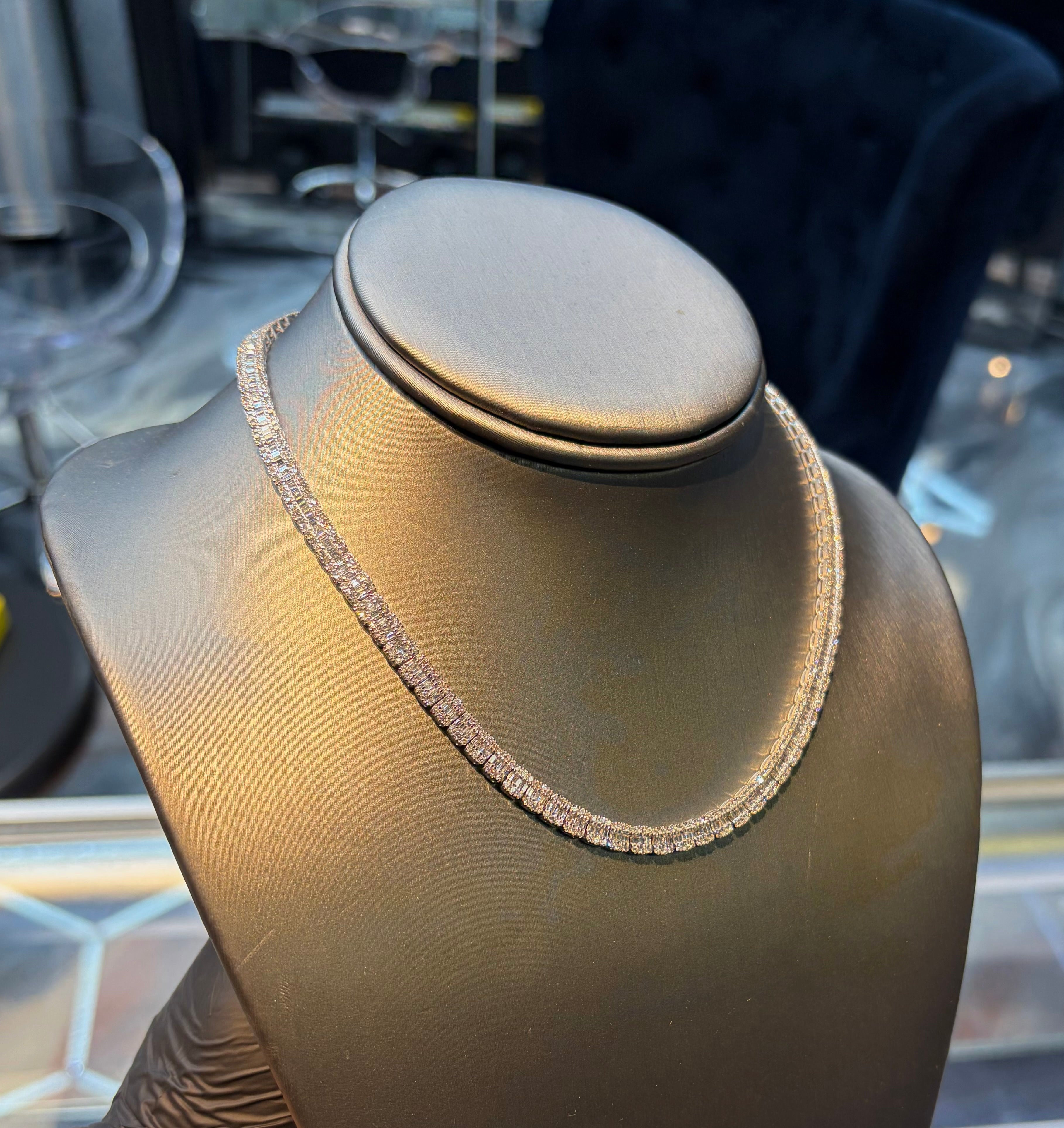 Baguette Tennis Chain