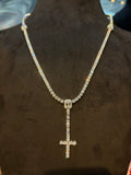Tennis Cross Necklace