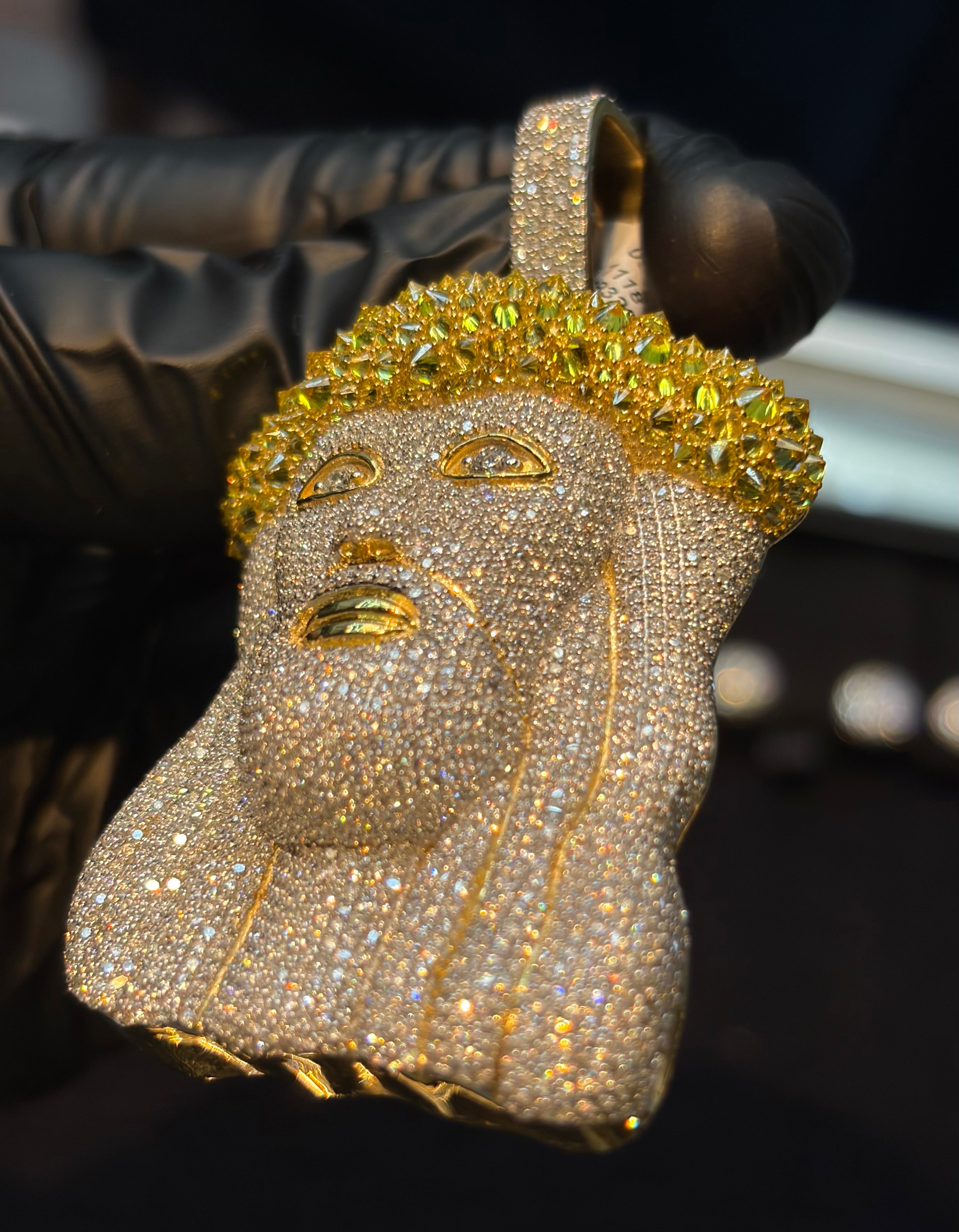 Yellow Jesus Pendant