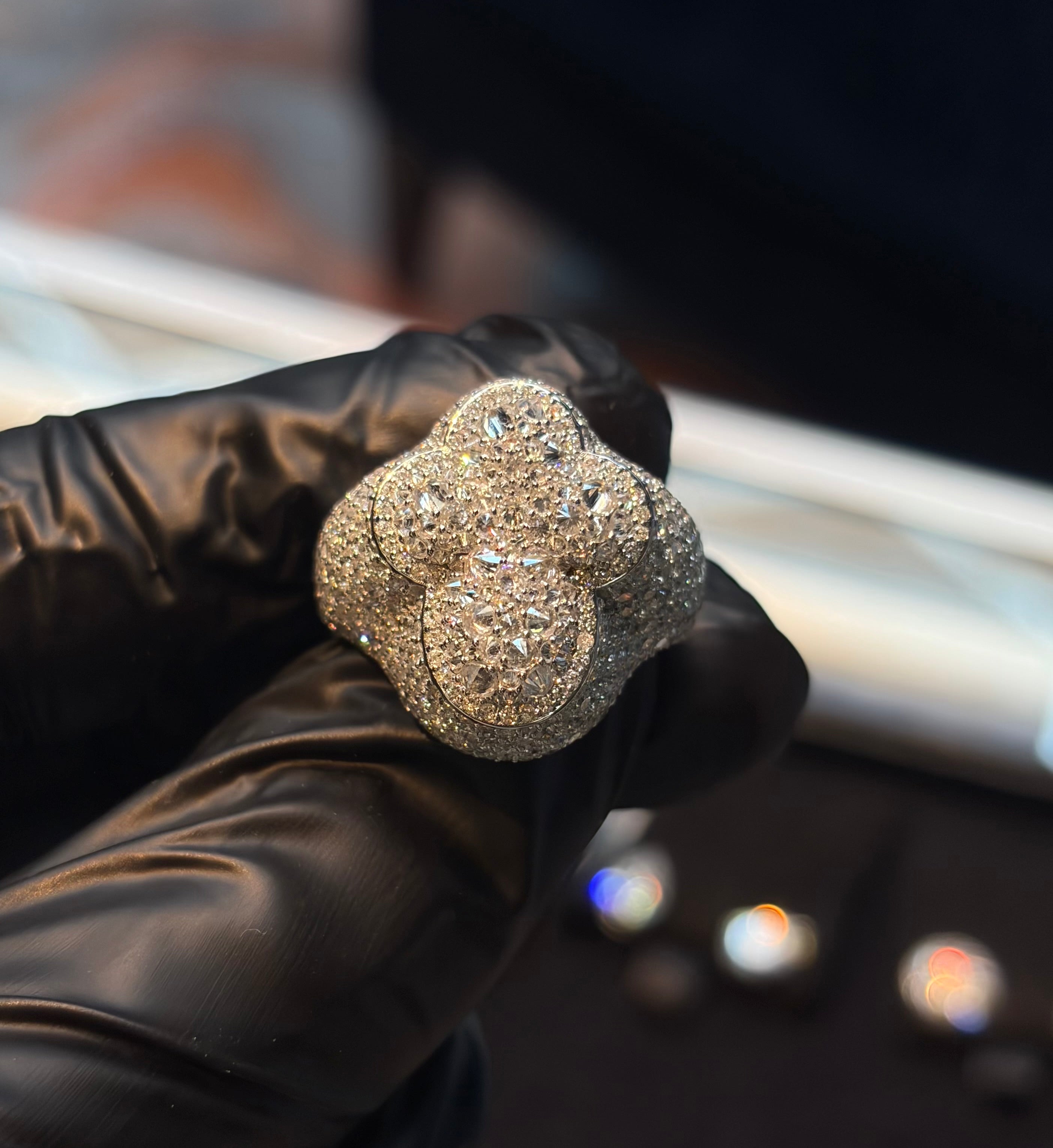 Diamond Cross Ring