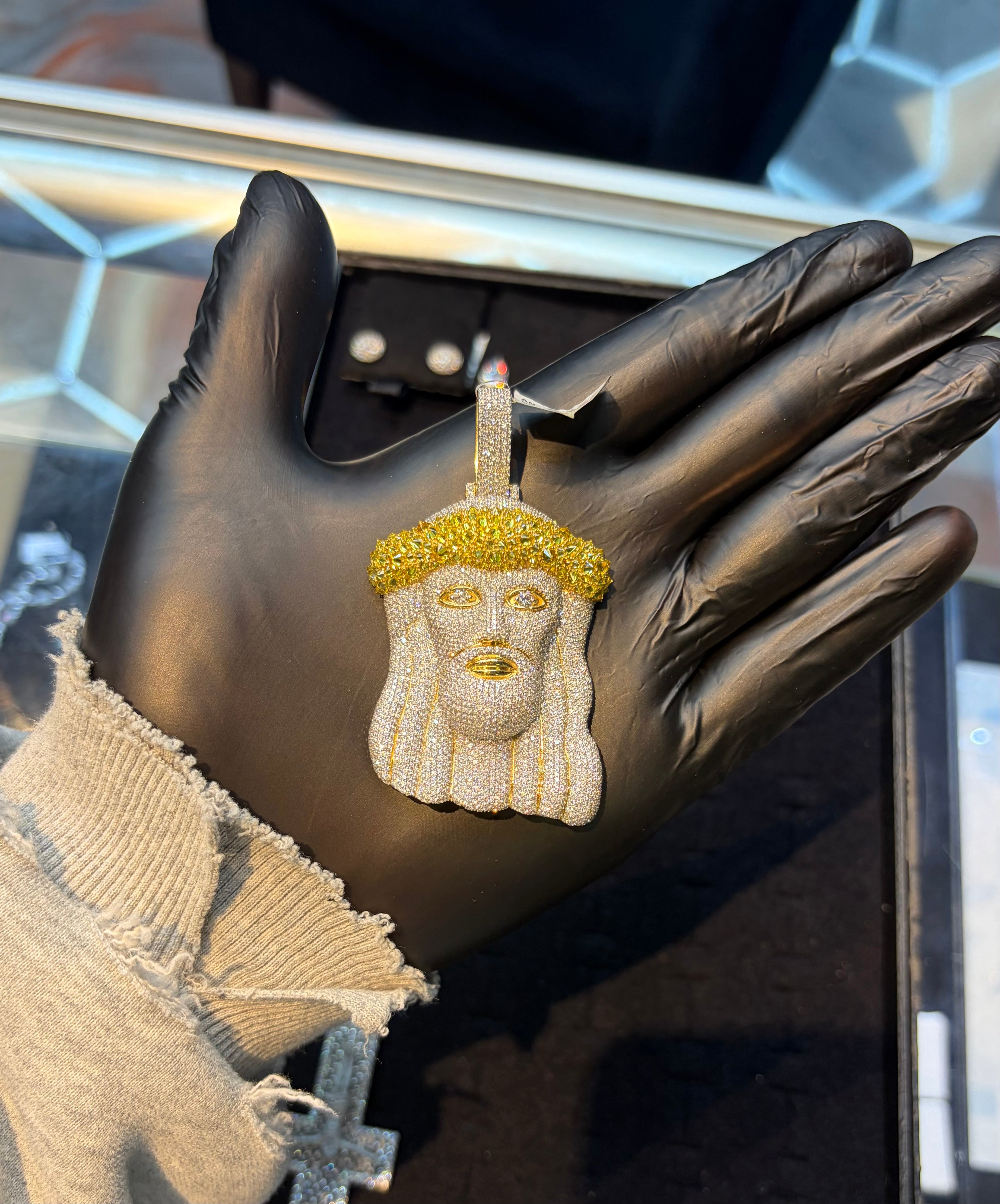 Yellow Jesus Pendant