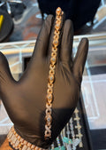 Marquise-Link Diamond Station Bracelet