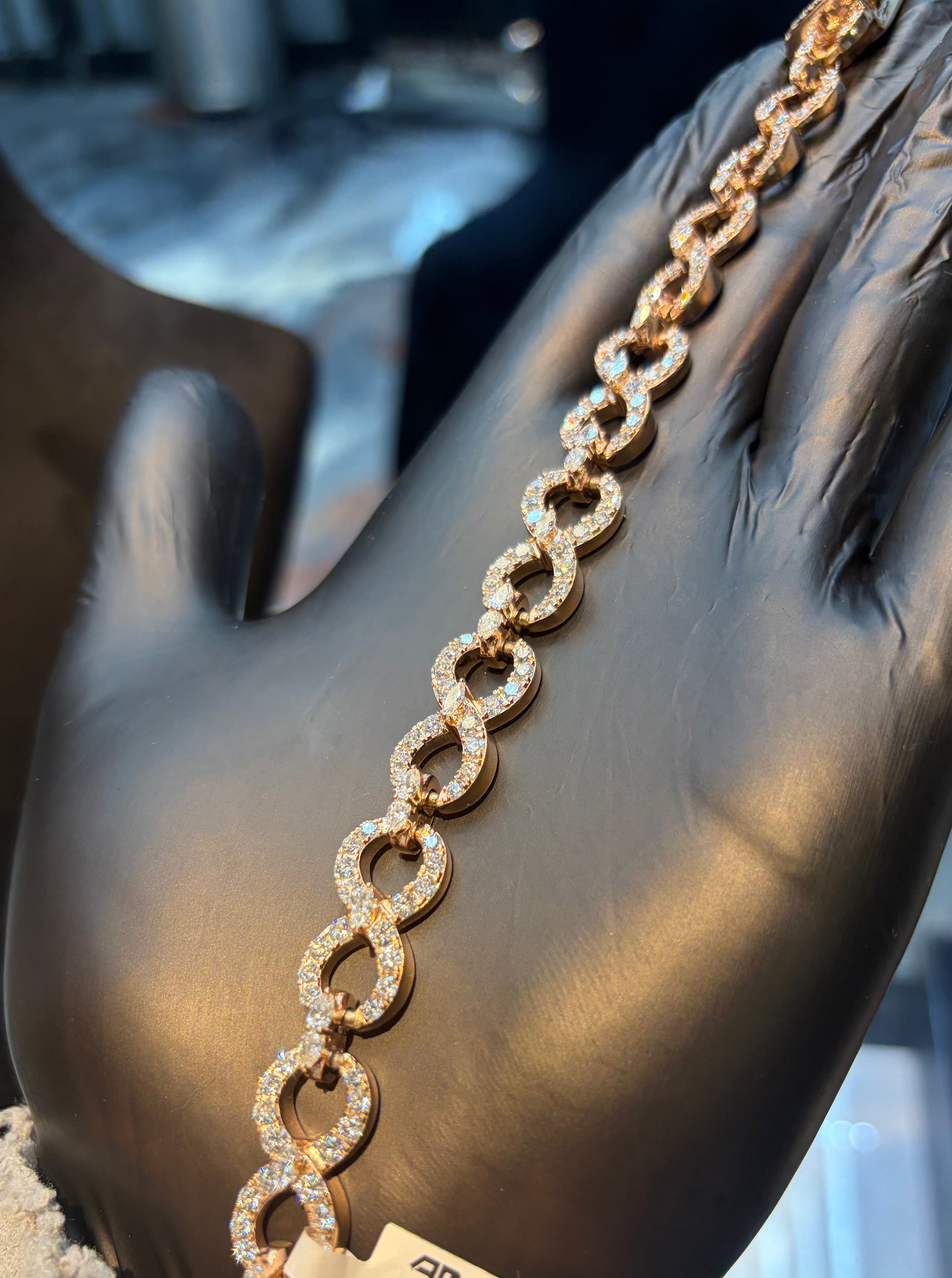 Infinity Link Pear Bracelet