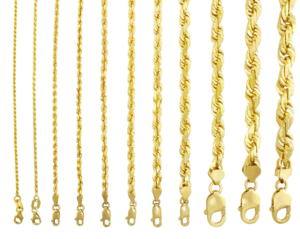 4mm 10K Rope Chain